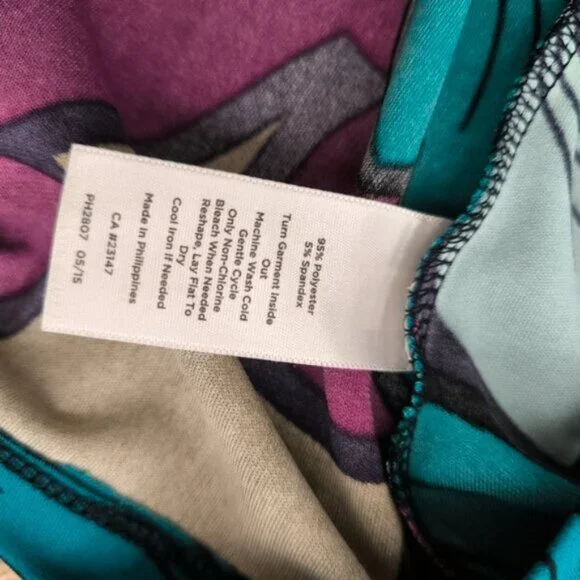 Talbots Jersey Stretch Feminine Floral Tropical Print Faux Wrap Sheath Dress S - Picture 9 of 9